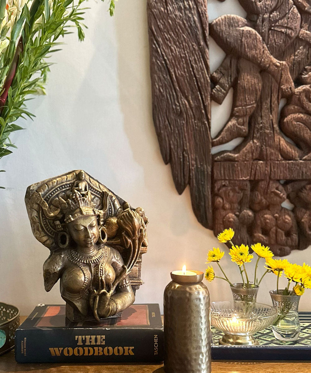 Antique Gold Tara Sculpture