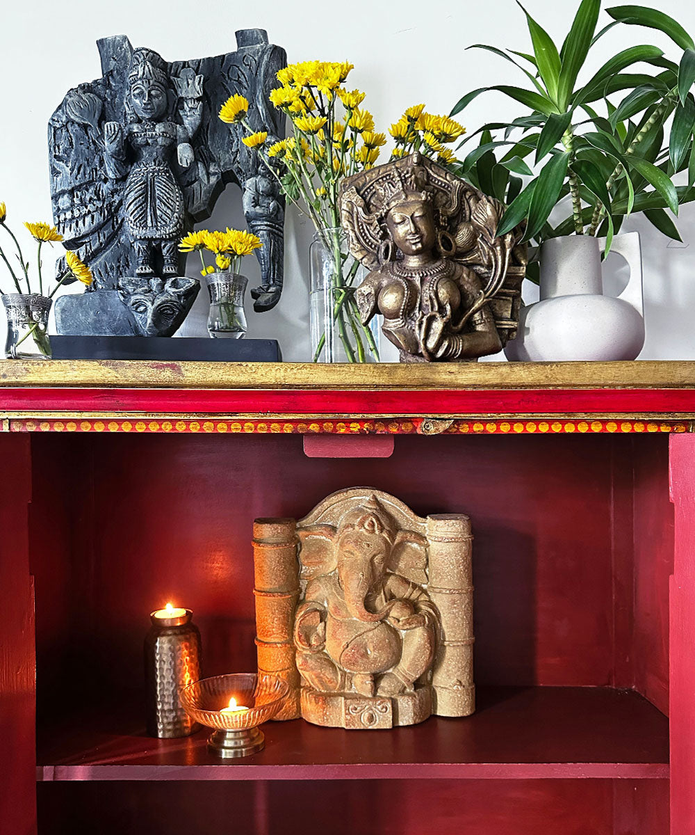 Grey Forest Guardian Goddess Sculpture