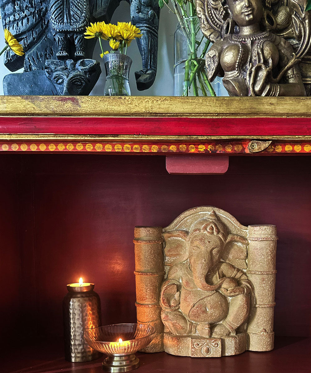 Pillared Ganesha Sculpture