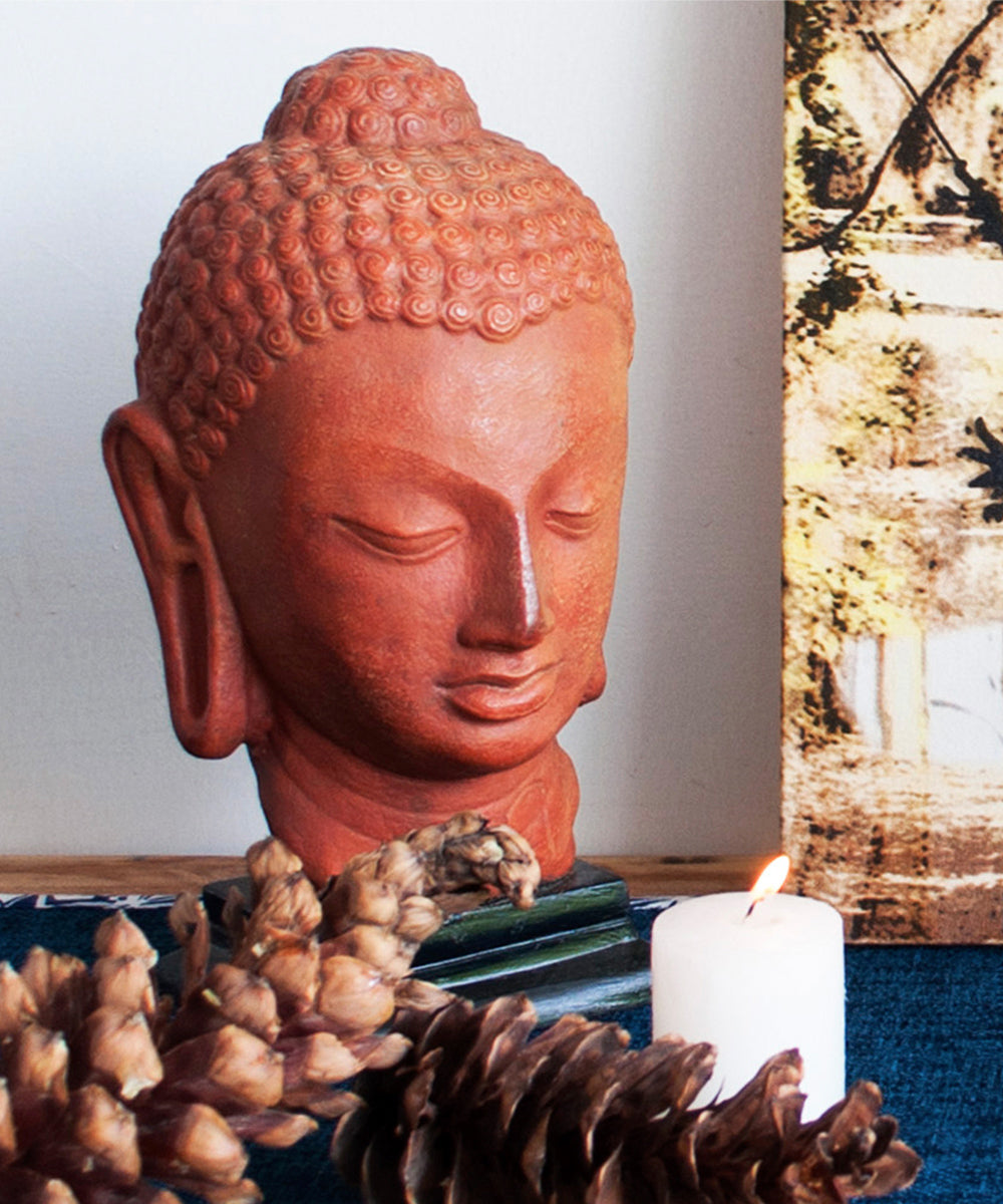 Buddha Head Sculpture